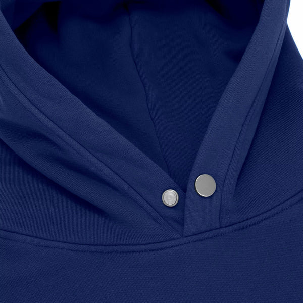600GSM Organic Cotton Hoodie - Deep Blue