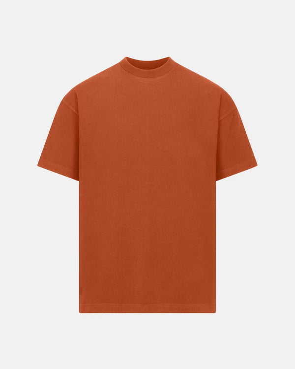 300GSM Organic Cotton T-Shirt - Burnt Orange