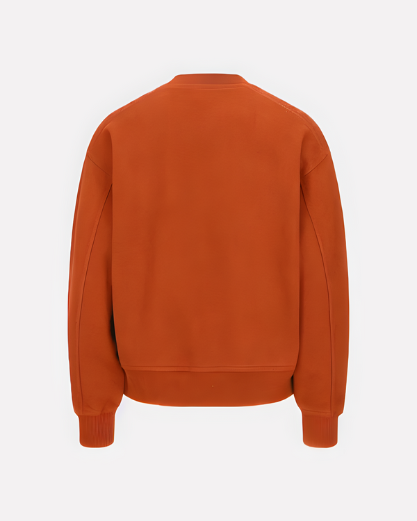 550GSM Organic Cotton Sweatshirt Burnt Orange