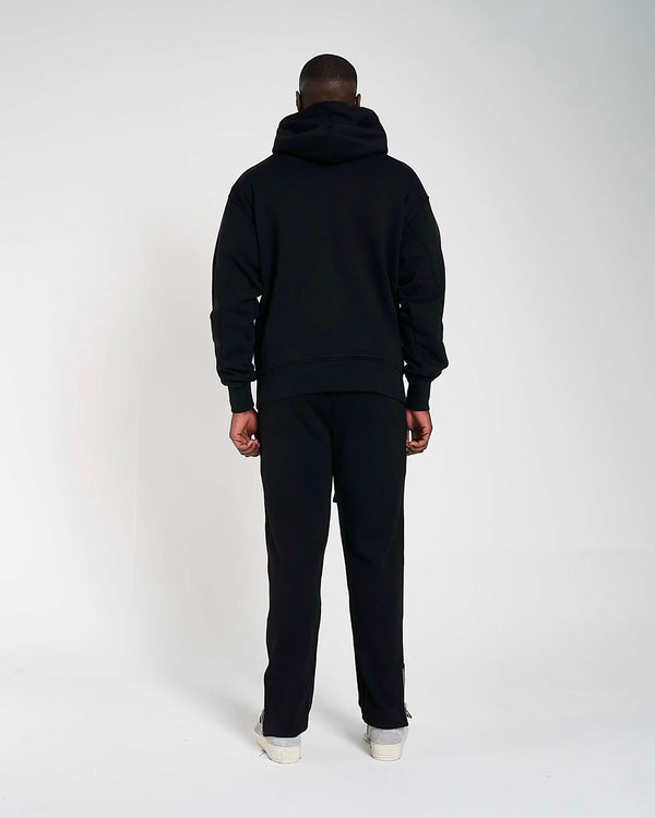 600GSM Organic Cotton Hoodie - Black