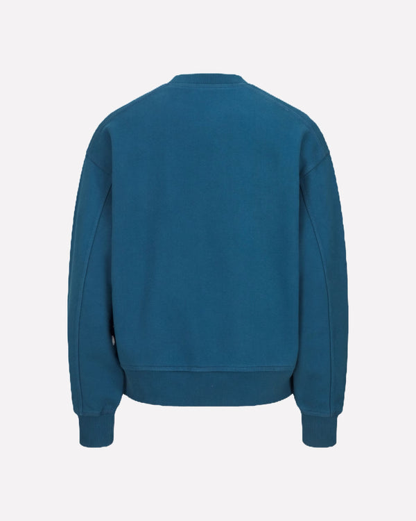 550GSM Heavyweight Cotton Sweatshirt - Petrol Blue