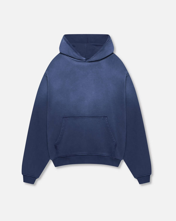 600GSM Organic Cotton Hoodie - Blue (Faded)