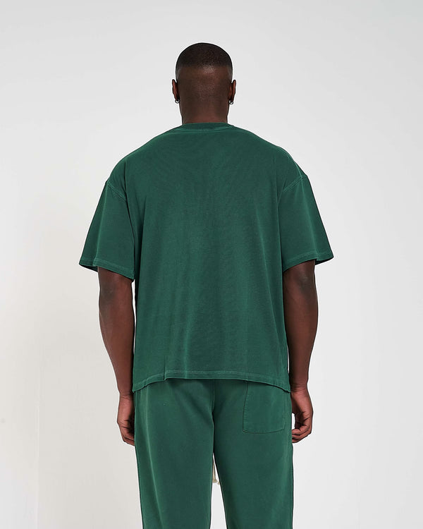 300GSM Organic Cotton T-Shirt - Vintage Green