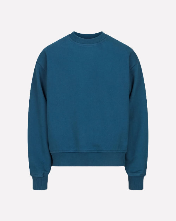 550GSM Heavyweight Cotton Sweatshirt - Petrol Blue