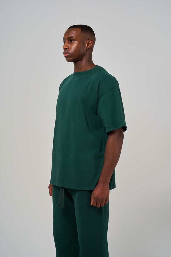 300GSM Organic Cotton T-Shirt - Dark Green