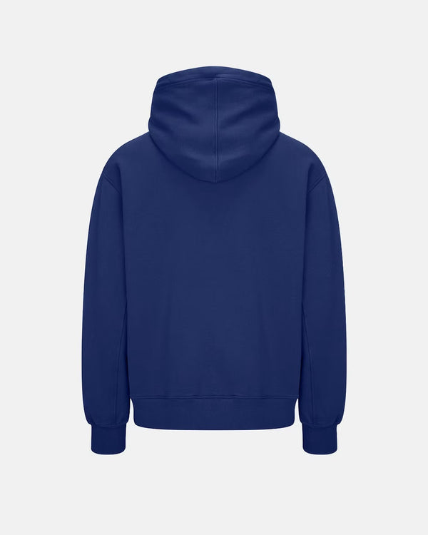 600GSM Organic Cotton Hoodie - Deep Blue
