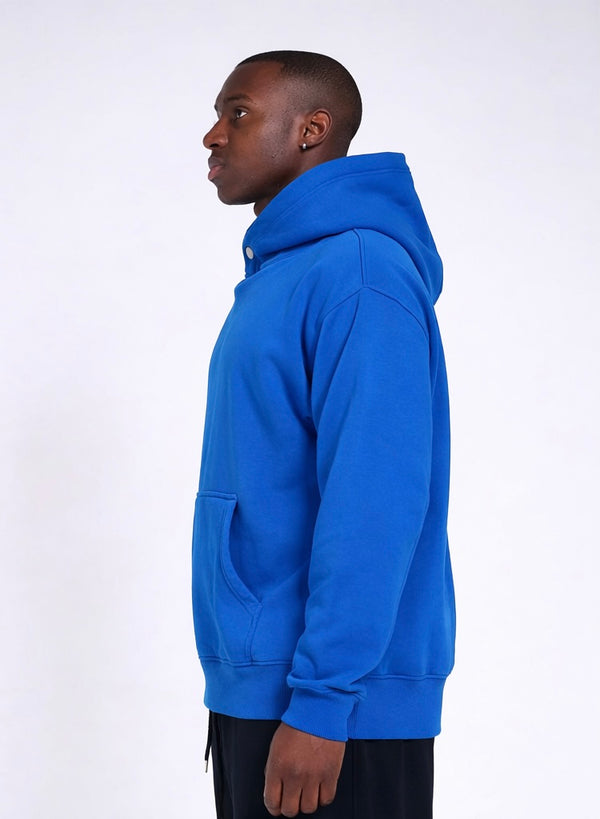 600GSM Organic Cotton Hoodie - Cobalt Blue