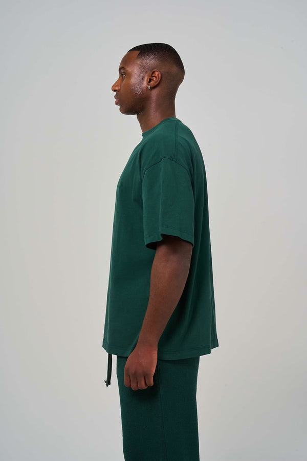 300GSM Organic Cotton T-Shirt - Dark Green