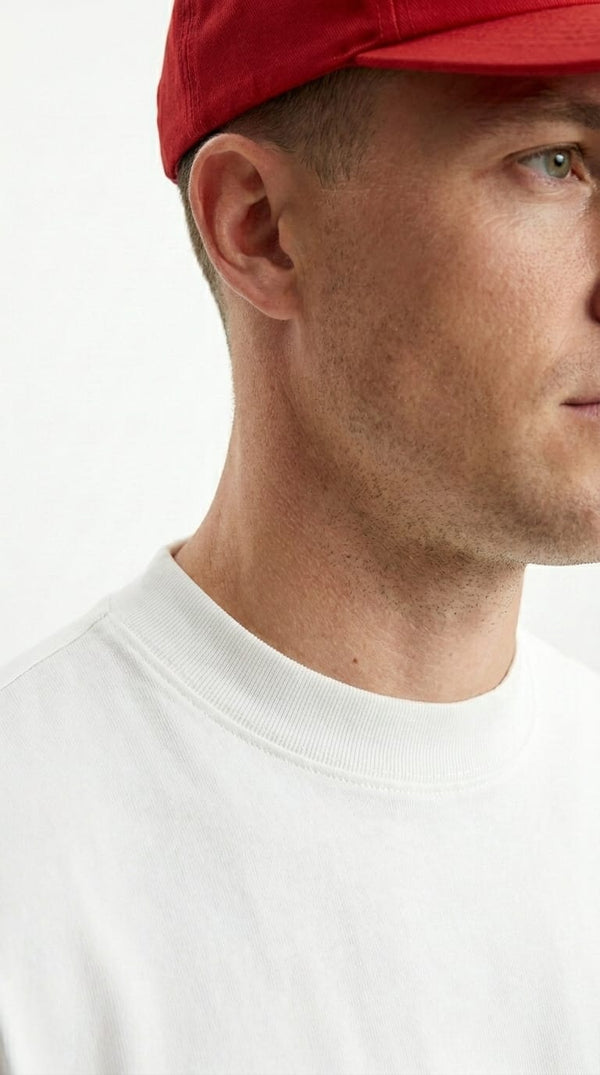 300GSM Organic Cotton T-Shirt - Optic White