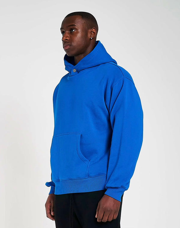 600GSM Organic Cotton Hoodie - Cobalt Blue