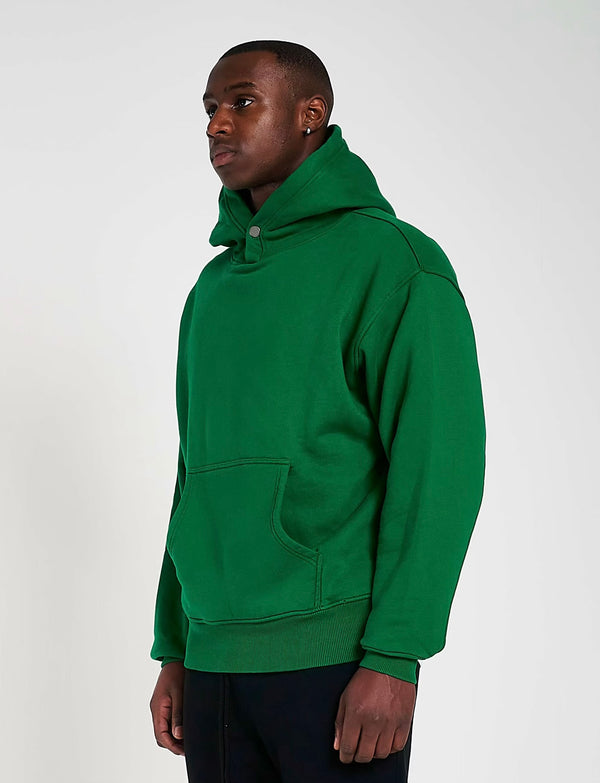 600GSM Organic Cotton Hoodie - Racing Green