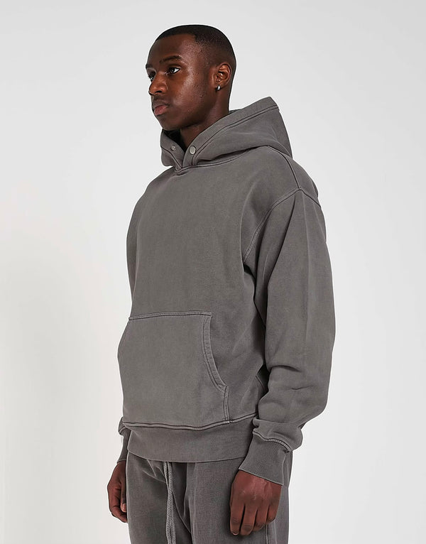 600GSM Organic Cotton Hoodie - Charcoal Grey